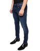 Dolce & Gabbana Dark Blue Cotton Stretch Skinny Denim Jeans