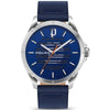 Police Blue Leather Watch