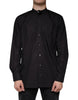 Dolce & Gabbana Black Cotton Button Down Men Casual Shirt