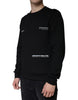 Dolce & Gabbana Black Logo Print CrewNeck Sweatshirt Sweater