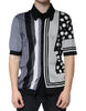 Dolce & Gabbana Black White Polka Dot Collared Polo T-shirt