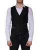 Dolce & Gabbana Black Wool Waistcoat Dress Formal Vest