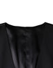 Dolce & Gabbana Black Wool Waistcoat Dress Formal Vest