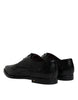 Dolce & Gabbana Black Leather Derby Formal Dress Shoes