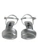 Dolce & Gabbana Silver KEIRA Heels Ankle Strap Sandals Shoes