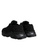 Dolce & Gabbana Black Knitted Daymaster Sneakers Shoes