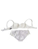 Dolce & Gabbana White Silk Stretch Panty Balconette Bra Underwear