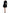 Dolce & Gabbana Black Viscose Cut Out A-line Long Sleeves Mini Dress