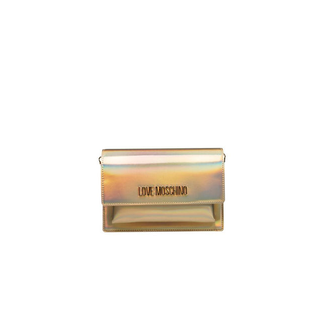 Love Moschino Gold Polyethylene Women Crossbody