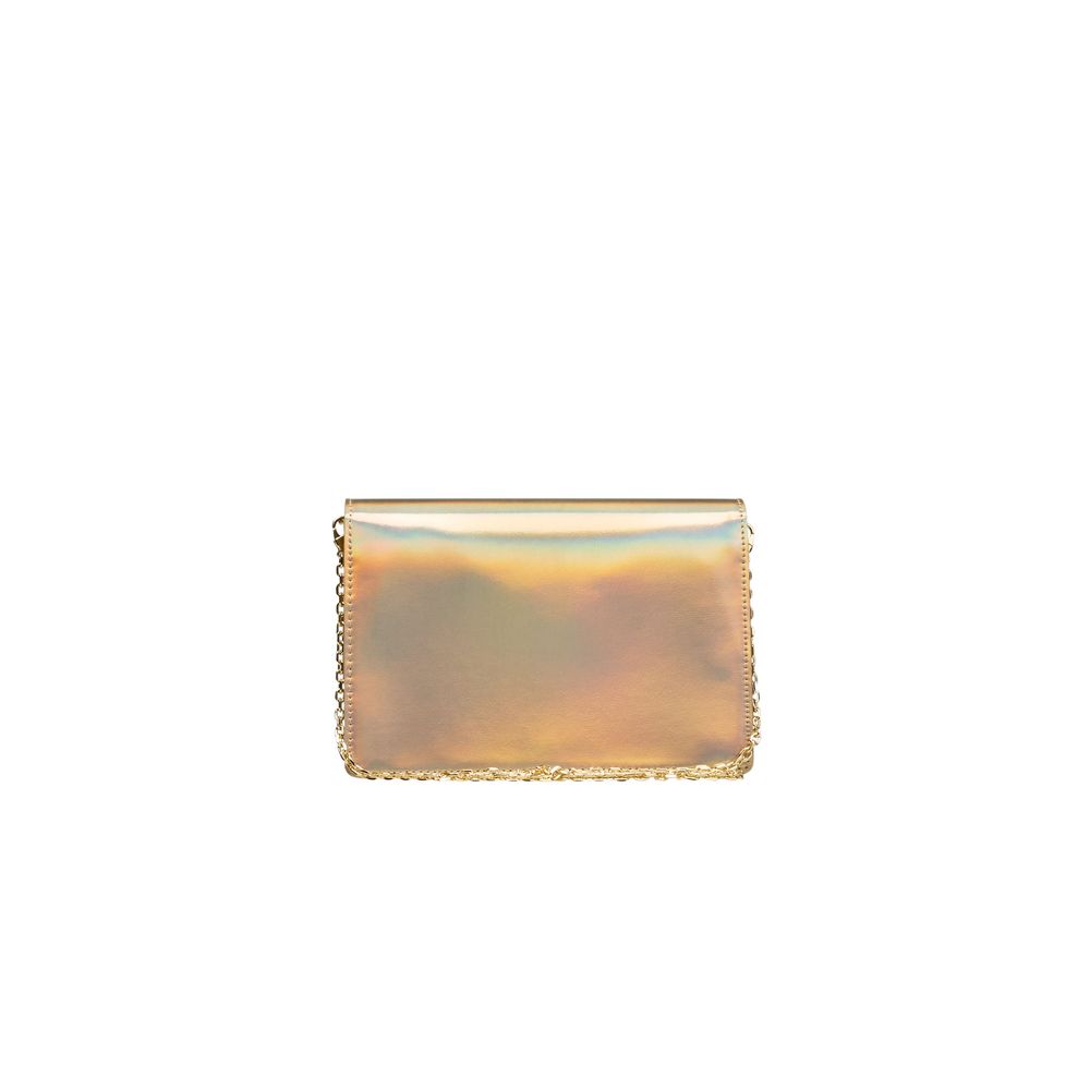 Love Moschino Gold Polyethylene Women Crossbody