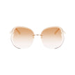Longchamp Gold Metal Sunglasses