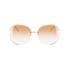 Longchamp Gold Metal Sunglasses