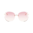 Longchamp Rose Gold Metal Sunglasses