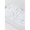 New Balance White Artificial Leather Sneaker