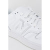 New Balance White Artificial Leather Sneaker