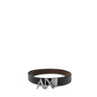 Armani Exchange Black Leather Belt