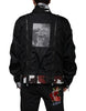 Dolce & Gabbana Black Nylon Full Zip Men Bomber Jacket