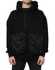 Dolce & Gabbana Black Hooded Pullover Men Sweatshirt Sweater