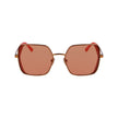 Karl Lagerfeld Orange Metal Sunglasses