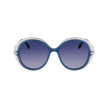 Karl Lagerfeld Blue Haircalf Sunglasses