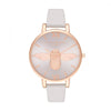 Olivia Burton Beige Synthetic Leather Watch