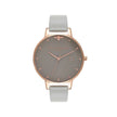 Olivia Burton Gray Synthetic Leather Watch