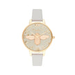 Olivia Burton Gray Synthetic Leather Watch