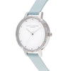 Olivia Burton Blue Leather Leather Watch