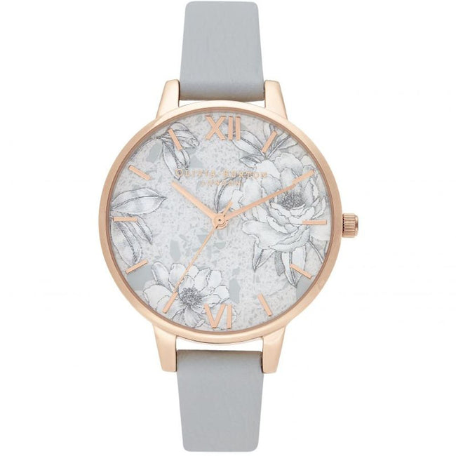 Olivia Burton Gray Leather Leather Watch