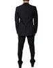Dolce & Gabbana Black Stripe Single Breasted Formal Suit
