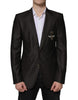 Dolce & Gabbana Blazer Brown Green Bee Wool Jacket Coat