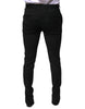 Dolce & Gabbana Black Wool Skinny Formal Dress Pants