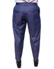 Dolce & Gabbana Blue Wool Tapered Formal Dress Pants