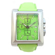 Chronotech Green Leather Watch
