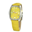 Chronotech Yellow Leather Watch