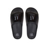 Armani Exchange Black And White Polyethylene Sandal