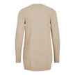 Vila Clothes Beige Viscose Cardigan
