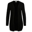 Vila Clothes Black Viscose Cardigan