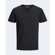 Jack Jones Black Cotton T-Shirt