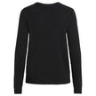 Vila Clothes Black Viscose Sweater