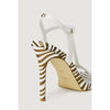 Guess White Leather Sandal