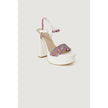 Guess White Polyester Sandal