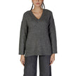 Vila Clothes Gray Acrylic Sweater