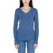 Guess Blue Cotton Tops & T-Shirt