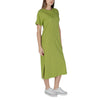 B.Young Green Cotton Dress
