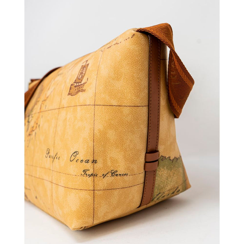 Alviero Martini Prima Classe Beige Artificial Leather Handbag