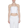 Tommy Hilfiger Jeans White Recycled Cotton Tops & T-Shirt