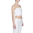 Tommy Hilfiger Jeans White Recycled Cotton Tops & T-Shirt