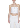Tommy Hilfiger Jeans White Recycled Cotton Tops & T-Shirt