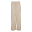 ICHI Beige Recycled Polyurethane Jeans & Pant